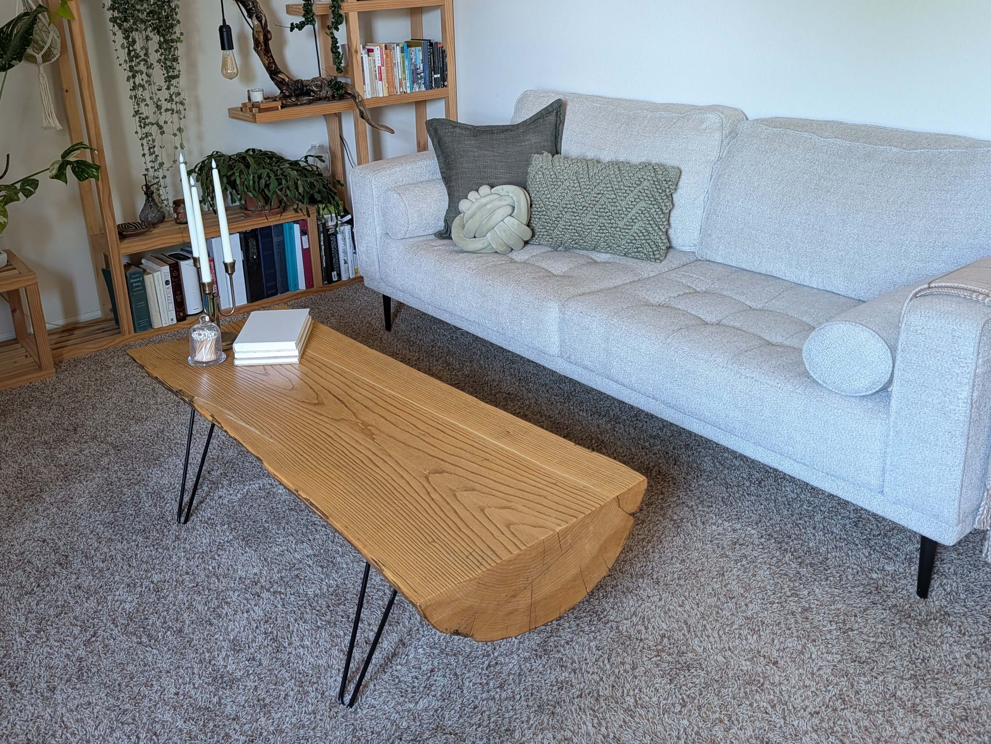 Custom woodworking coffee table